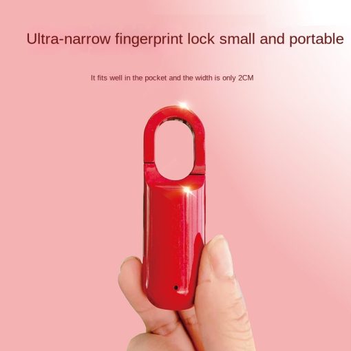 Smart Lock Rechargeable Fingerprint Code Locker For Backpack Door Bike Travel Luggage Closet Cabinet - Image 4