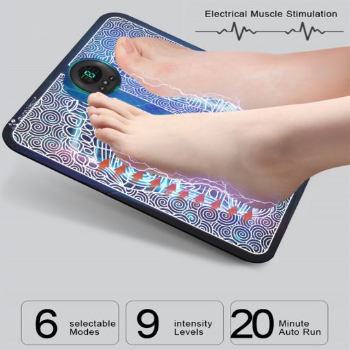EMS Foot Massager Mat – Electric TENS Acupuncture for Pain Relief & Blood Circulation TurboTech Co 2