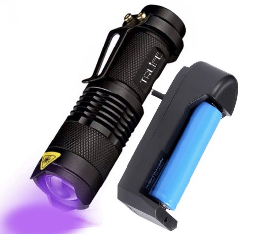 Flashlight LED UV Detection Light 395nm 365nm TurboTech Co 2