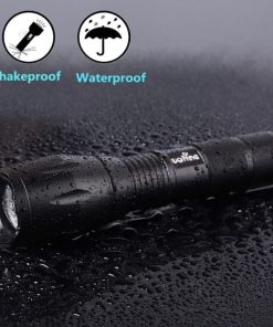 Compact Tactical LED Flashlight - Military-Grade, Water/Drop Resistant, 5 Modes