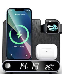 3-in-1 Charger Alarm Clock Wireless Charging Stand