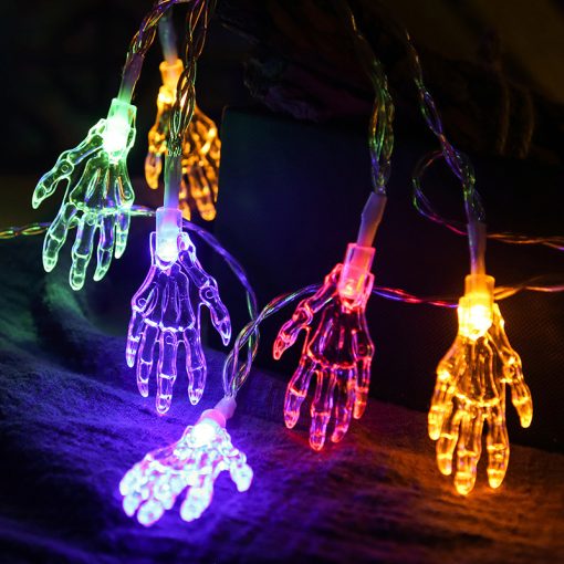 Halloween Decoration Hand Light String Party Skeleton Hand Skeleton Small Colored Light For Home TurboTech Co 5