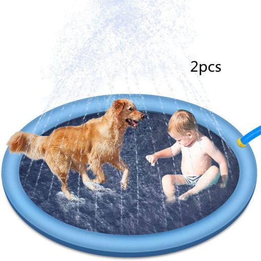 Kids & Pet Splash Pad – Non-Slip, Outdoor Water Play Mat & Fountain TurboTech Co 4