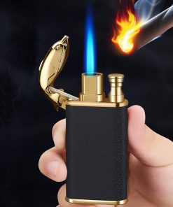 Blue Flame Torch Lighter Windproof Dolphins, Crocodile, Tigers