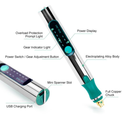 Electric Engraving Pen Charging Speed Adjustable Electric Grinder Mini Handheld Grinder TurboTech Co 7