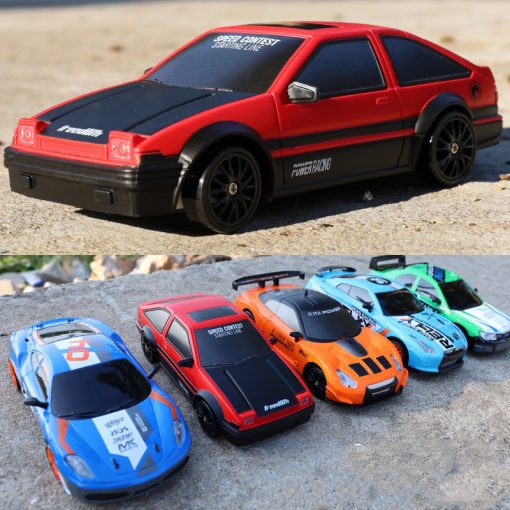 2.4G Drift Rc Car 4WD RC Drift Car Toy Remote Control GTR Model AE86 Vehicle Car RC Racing Car Toy For Children Christmas Gifts TurboTech Co 2