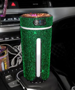 LED Diamond Car Humidifier & Diffuser - Luxury Air Purifier, Aromatherapy for Women