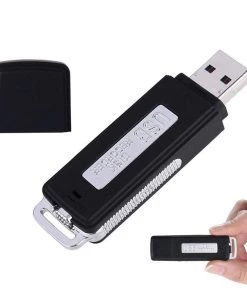 Portable USB Recorder 8GB Voice Recorder Mini Digital Voice Recording U Disk Audio Recorder With Mic Rechargeable TurboTech Co