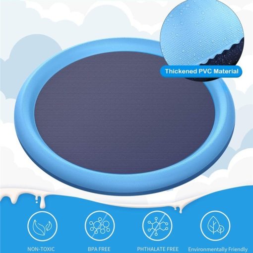 Kids & Pet Splash Pad – Non-Slip, Outdoor Water Play Mat & Fountain TurboTech Co 6
