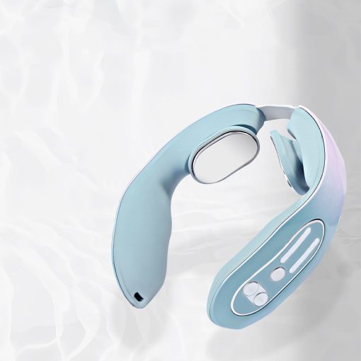 EMS Neck Acupoints Lymphvity Massager Device Intelligent Neck Massager With Heat Blue Hot Design TurboTech Co 9
