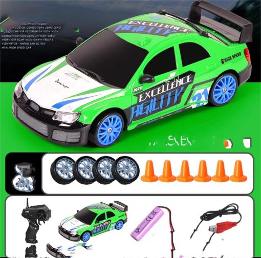 2.4G Drift Rc Car 4WD RC Drift Car Toy Remote Control GTR Model AE86 Vehicle Car RC Racing Car Toy For Children Christmas Gifts TurboTech Co 4
