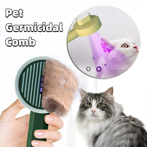 Pet Germicidal Sterilizing Comb Usb Rechargeable Cat Dog Automatic Hair Removal Brush Floating Beauty Comb Grooming Tool TurboTech Co