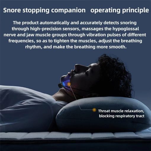 Smart Anti Snoring Device EMS Pulse Snoring Stop Effective Solution Snore Sleep Aid Portable Noise Reduction Muscle Stimulator TurboTech Co 4