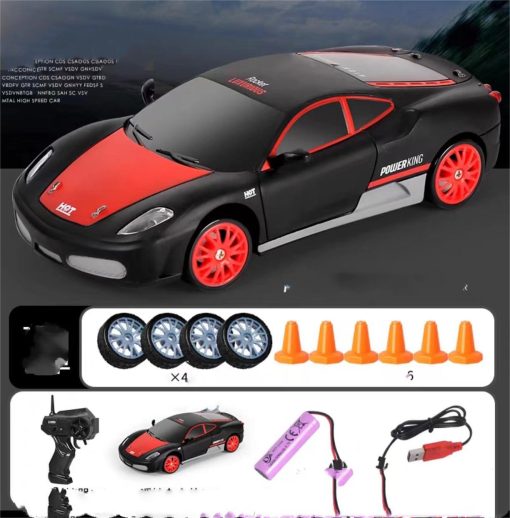 2.4G Drift Rc Car 4WD RC Drift Car Toy Remote Control GTR Model AE86 Vehicle Car RC Racing Car Toy For Children Christmas Gifts TurboTech Co 5