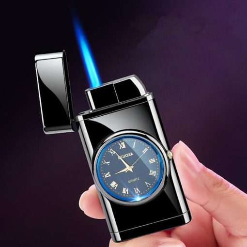 Multifunctional Flint Lighter Electronic Watch Cigarette Lighter Multi-purpose LED Flashing Light Gift TurboTech Co 2