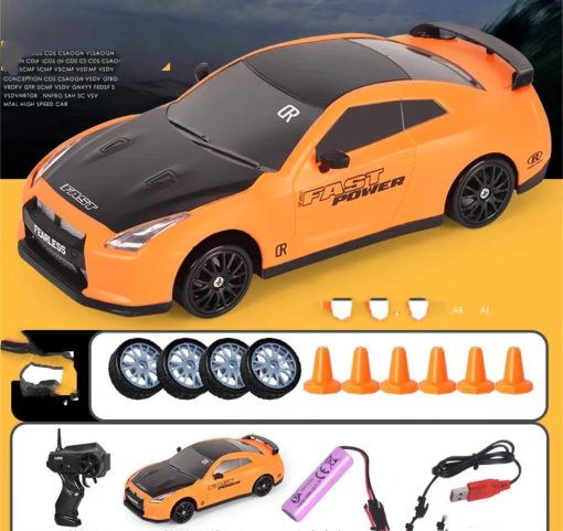 2.4G Drift Rc Car 4WD RC Drift Car Toy Remote Control GTR Model AE86 Vehicle Car RC Racing Car Toy For Children Christmas Gifts TurboTech Co 7