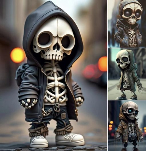 Halloween Cool Skeleton Figurines Halloween Skeleton Doll Resin Ornament Home Decor TurboTech Co