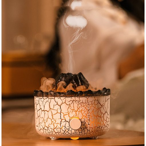 New Creative Volcano Humidifier Aromatherapy Machine Spray Jellyfish Air Flame Humidifier Diffuser TurboTech Co 2