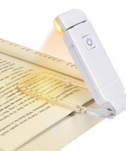 LED USB Rechargeable Book Reading Light Brightness Adjustable Eye Protection Clip Book Light Portable Bookmark Read Light