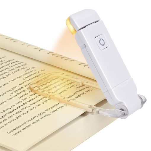 LED USB Rechargeable Book Reading Light Brightness Adjustable Eye Protection Clip Book Light Portable Bookmark Read Light TurboTech Co 8
