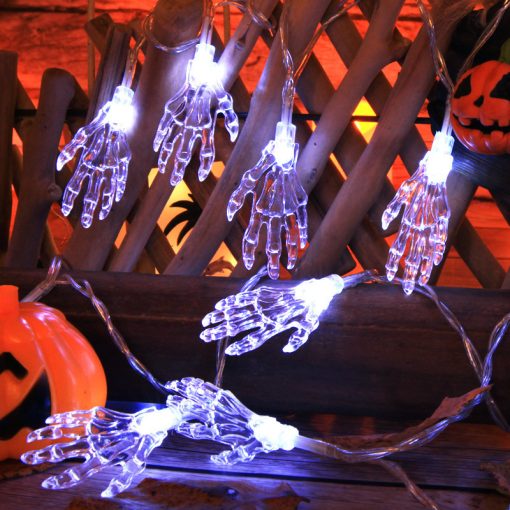 Halloween Decoration Hand Light String Party Skeleton Hand Skeleton Small Colored Light For Home TurboTech Co 8