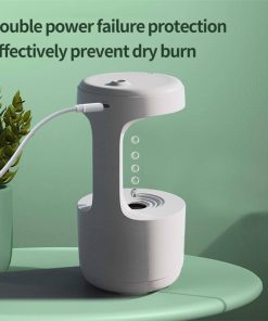 Bedroom Anti-Gravity Humidifier With Clock Water Drop Backflow Aroma Diffuser Large Capacity Office Bedroom Mute Heavy Fog Household Sprayer