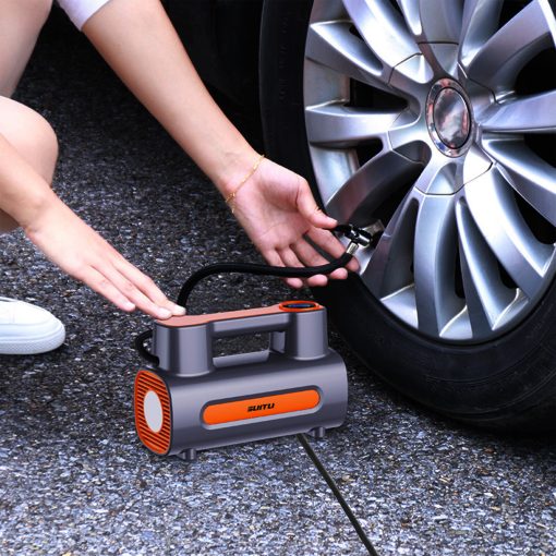 Tire Inflator 12V DC Portable Compressor Electric DC Auto Tire Pumps For Car Tires TurboTech Co 2