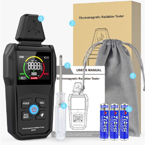Electromagnetic Radiation Tester Field Radiation Temp Detector TurboTech Co 6
