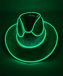 LED Wireless Hat Fluorescent Colorful Flashing Cowboy Hat