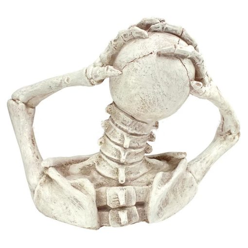 Personality Screaming Skull Statue Pendant Garden Skeleton Halloween Decoration TurboTech Co 4