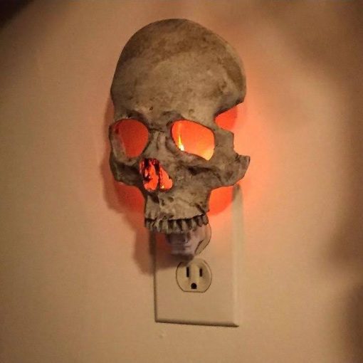 Gothic Skull Night Light Resin Lamp for Halloween Decor Decorative Light Skeleton Atmosphere Modulation TurboTech Co 8