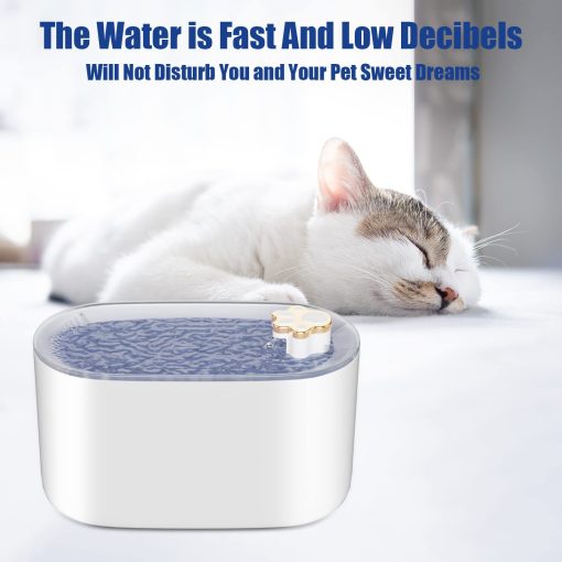 3L Pet Water Dispenser Filter Automatic Drinker For Dogs Cats Ultra-Quiet Fountain With LED Light Pet Products TurboTech Co 8