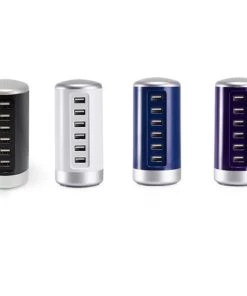 USB C Charging Station With 6Ports Mobile Phone Charger Multi-port Usb Cylindrical Charger TurboTech Co