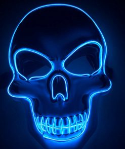 Halloween Skeleton Mask LED Glow Scary Mask TurboTech Co 2