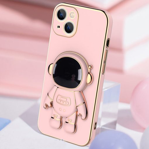 3D Astronaut Phone Case Anti-Drop Electroplating Bracket For iPhone 12/13/14/XR/X/ TurboTech Co 4