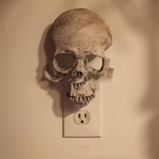 Gothic Skull Night Light Resin Lamp for Halloween Decor Decorative Light Skeleton Atmosphere Modulation TurboTech Co 2