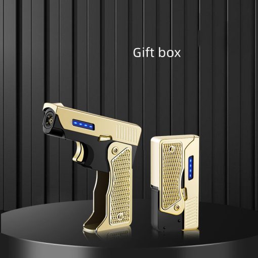Gas-Electric Dual Flame Torch Lighter Windproof Direct Flame TurboTech Co 10