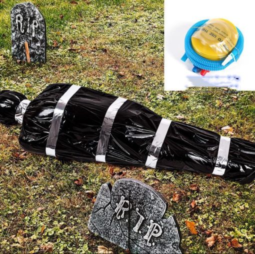 Scary Fake Human Body in Bag Outdoor/ Indoor Props Halloween Decoration Spooky Decor Ideas TurboTech Co 4