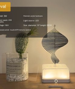 Creative Lamp Three-dimensional Rotating Ambience Light for Bedroom / Living Room