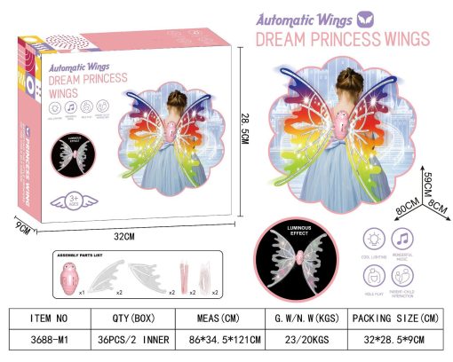 Electrical Butterfly Wings With Lights Glowing Shiny Dress Up Moving Fairy Wings For Birthday Wedding Christmas Halloween TurboTech Co 9
