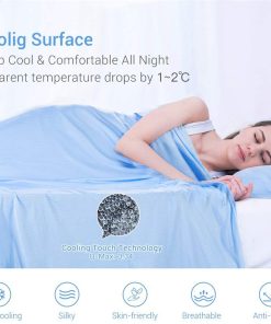 Cooling Blanket Fiber Absorb Heat Comforter Washable Cover for Hot Sleepers and Summer