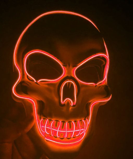 Halloween Skeleton Mask LED Glow Scary Mask TurboTech Co 9