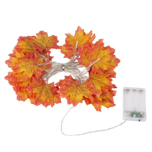 Maple Leaf Light String Fake Autumn
Leaves LED Fairylights Garland for Halloween Thanksgiving Party Home Decoration TurboTech Co 8