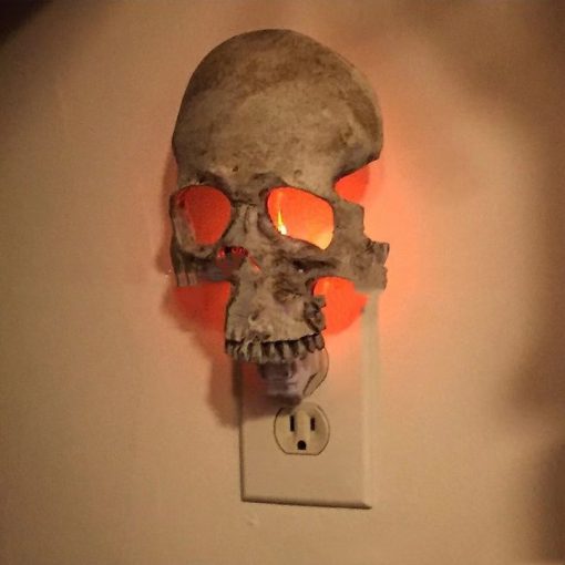 Gothic Skull Night Light Resin Lamp for Halloween Decor Decorative Light Skeleton Atmosphere Modulation TurboTech Co 5