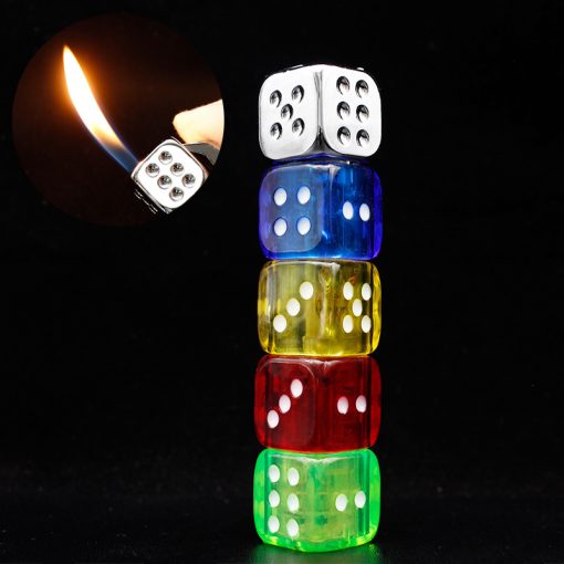 Dual Electric Lighter Flame Creative Dice Inflatable Cigarette Camping Lighter TurboTech Co 3