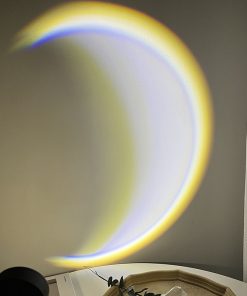 USB Moon Lamp LED Rainbow Neon Night Light INS Sunset Projector Wall Atmosphere Lighting For Bedroom Home Decor