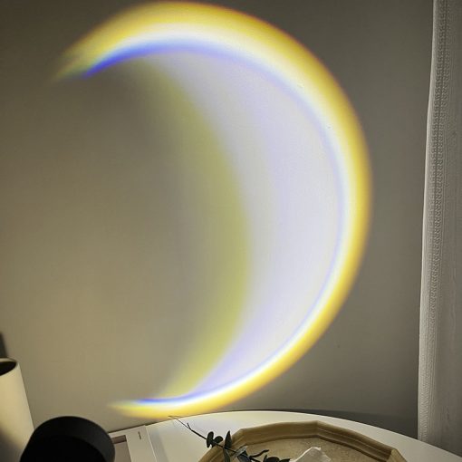 USB Moon Lamp LED Rainbow Neon Night Light INS Sunset Projector  Wall Atmosphere Lighting For Bedroom Home Decor TurboTech Co 6