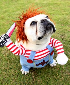 Halloween Pet Costume Pet Dog Funny Clothes Adjustable Dog Cosplay Costume Scary Costume Party Gatherings