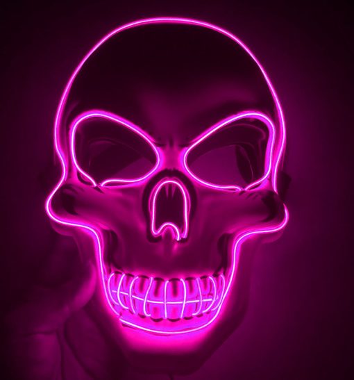 Halloween Skeleton Mask LED Glow Scary Mask TurboTech Co 7