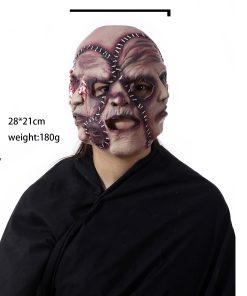 Halloween Three-sided Grimace Horror Mask Cosplay Mask Party Scary Mask Prop